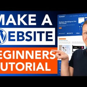 How To Make A WordPress Website With Elementor | Beginners Tutorial 2022