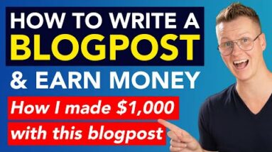 How To Write A Blog Post | Make Money Blogging