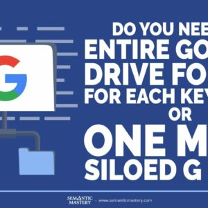 Do You Need An Entire Google Drive Folder For Each Keyword Or One Main Siloed G Site